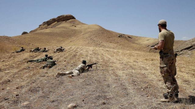 Avbrøt trening av syrisk milits